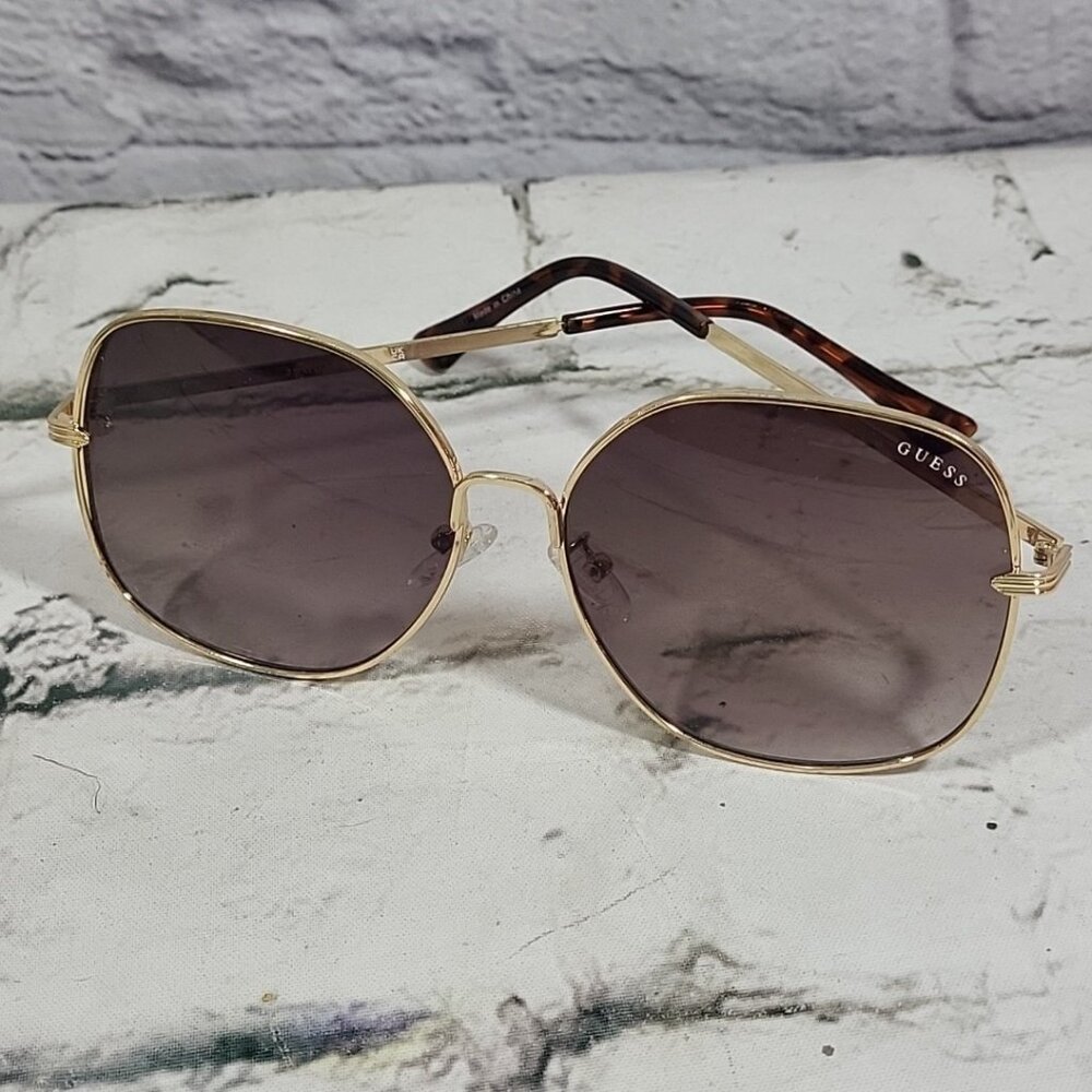 Guess GF0385 32F Womens Butterfly Sunglass Frames Gold Tone Tortoise